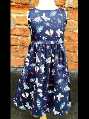 New Eva Rose Bugs & Butterflies Print Girls Dress